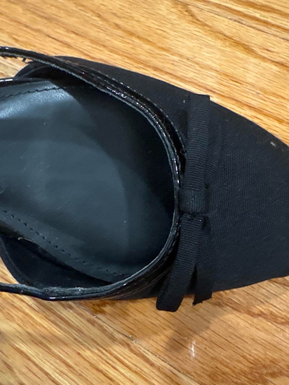 Mango Black Bow Tie Detail Ballet Shoes - Picture 5 of 5